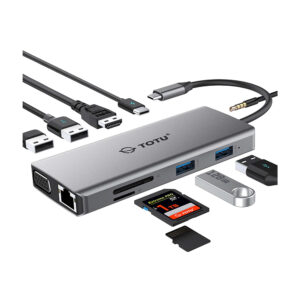 Hub Usb C To Card Reader+2 Port 3.0 (3m)